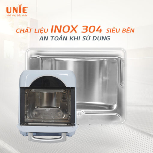 Nồi chiên hơi nước UNIE Steam Color công suất 1800W dung tích 15L - Hàng chính hãng