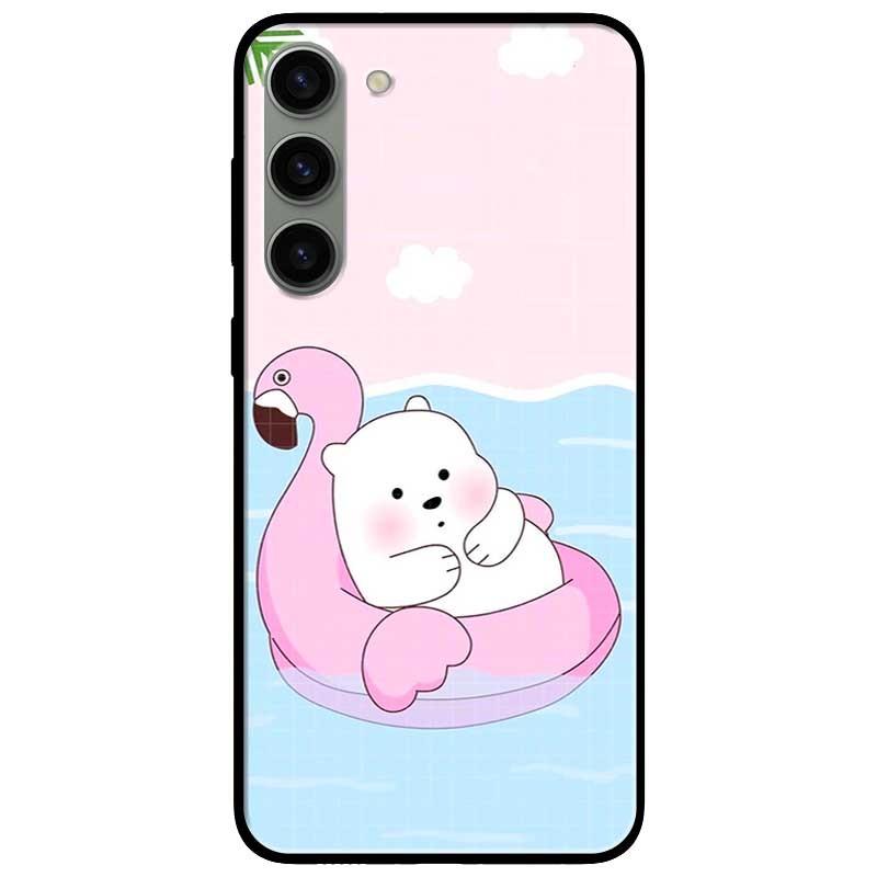 Ốp lưng dành cho Samsung S23 - S23 Plus - S23 Ultra - A34 5G - A54 5G mẫu Gấu Bơi