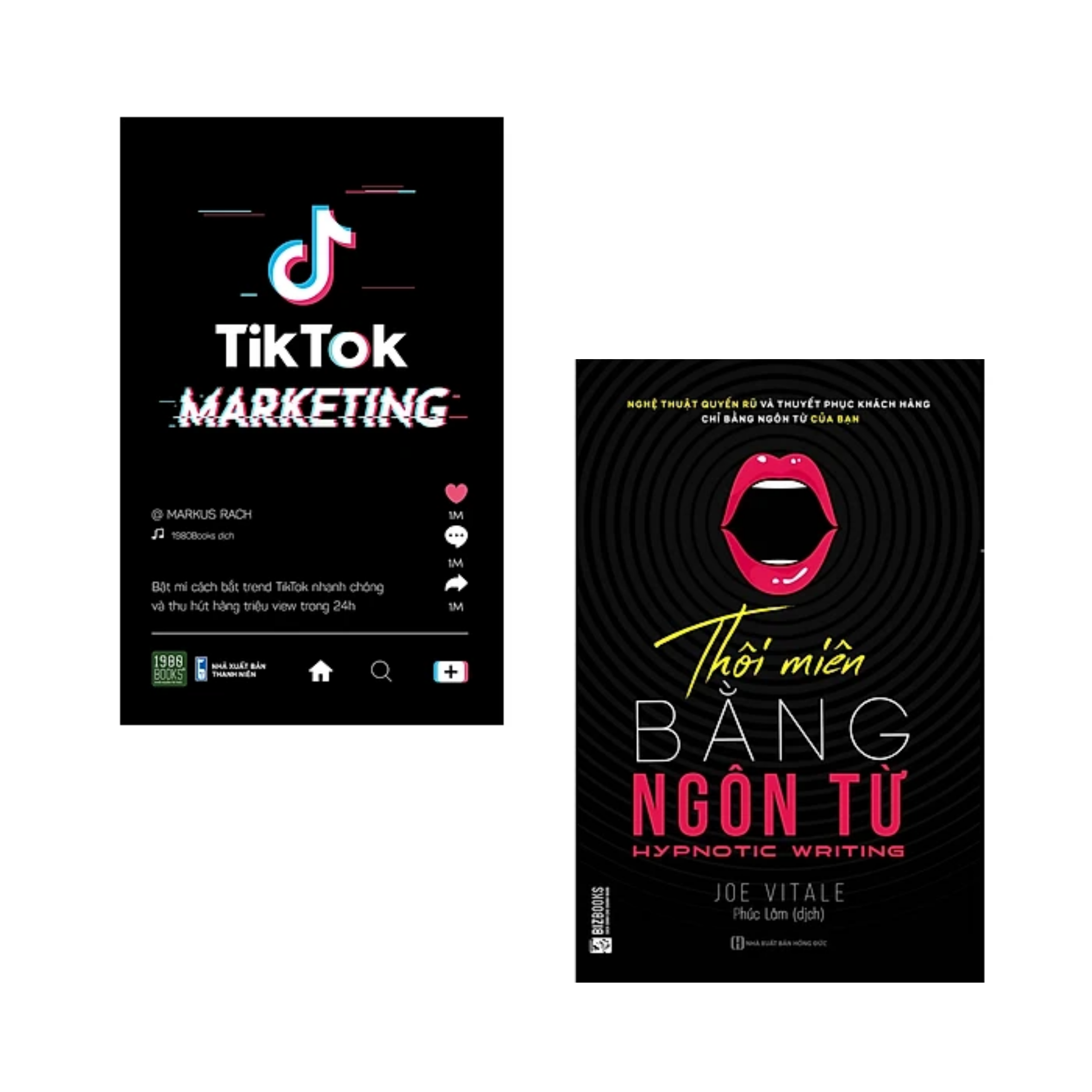 Combo 2 cuốn: Tiktok Marketing + Thôi miên bằng ngôn từ