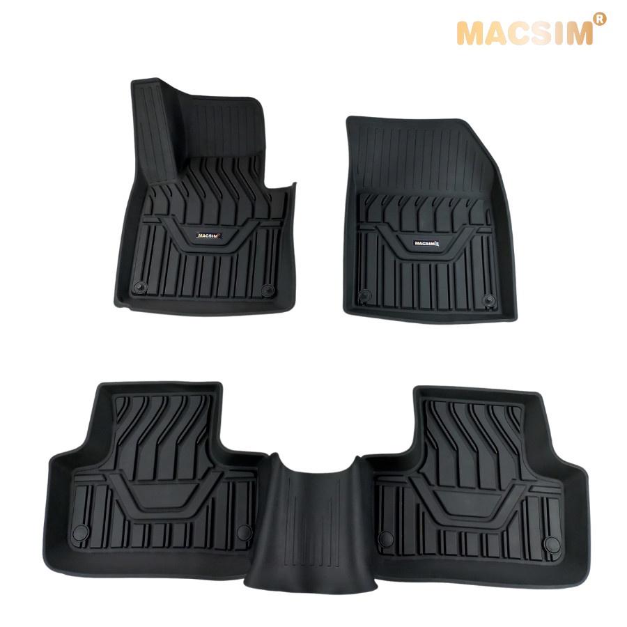 Thảm lót sàn xe ô tô Volvo XC60 2018- nay nhãn hiệu Macsim - chất liệu nhựa TPE đúc khuôn cao cấp - màu đen