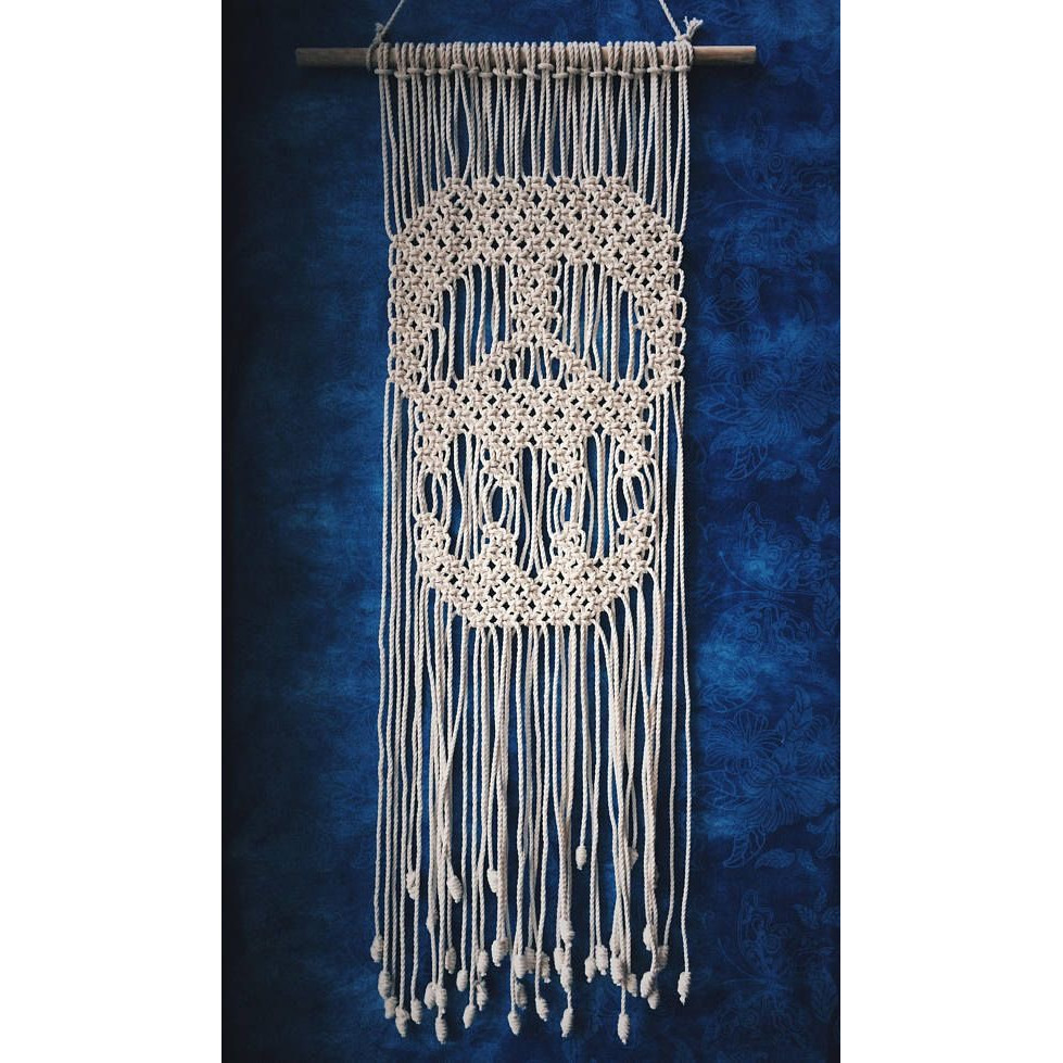 01 Mành Macrame thủ công tết hình độc đáo trang trí nội ngoại thất gia đình, quán cafe, homestay