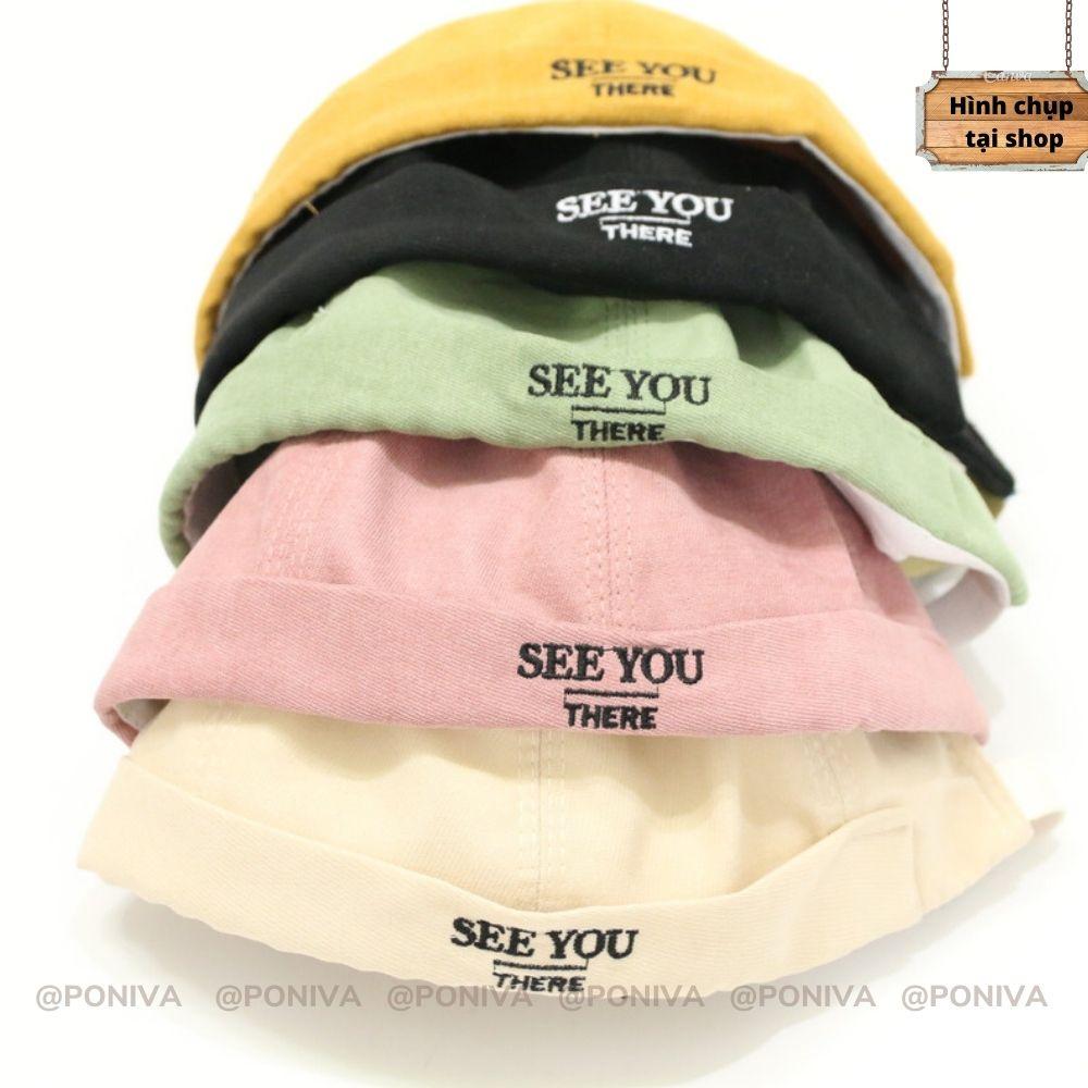 Nón Mũ Beanie vành tròn ️ Mũ tròn SEE YOU phong cách Hàn Quốc form Unisex nam nữ mẫu mới nhất 2022