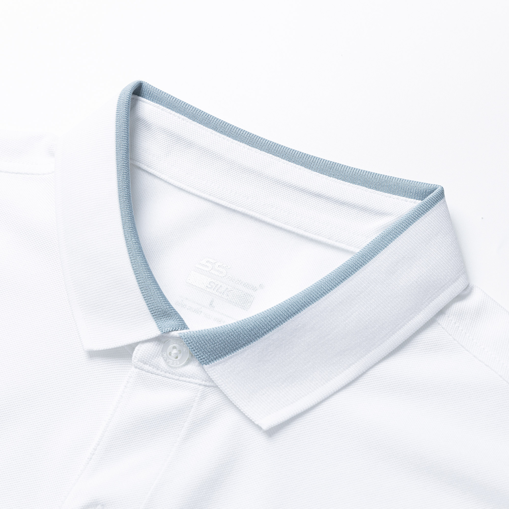 Áo Polo Nam 5S FASHION, Chất Silk Mềm Mượt, Co Giãn, Thiết Kế Dệt Can Phối Cổ Áo, Trơn Basic, Dễ Phối