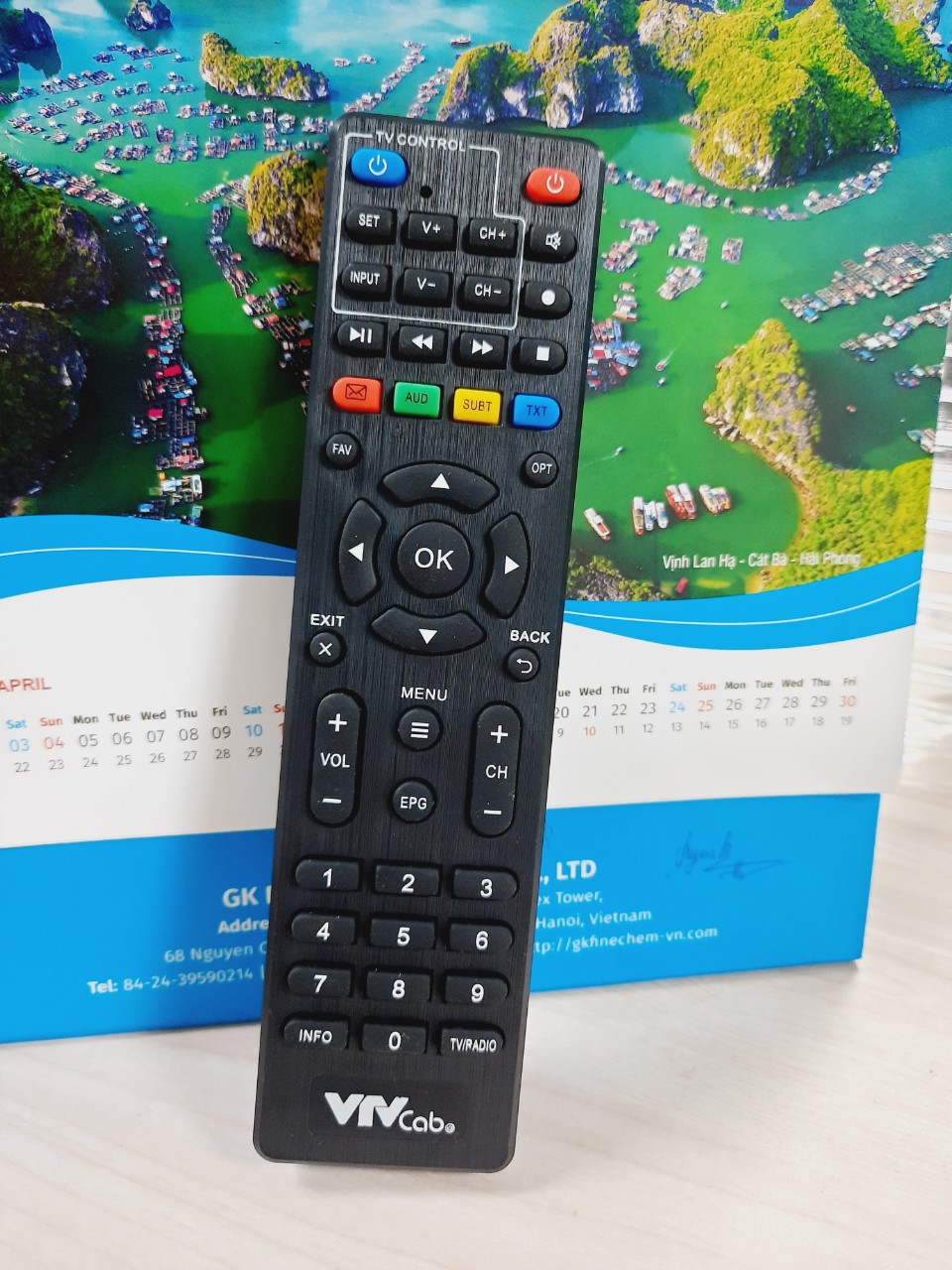Điều khiển, remote đầu thu truyền hình VTVcab - Model DTC3445