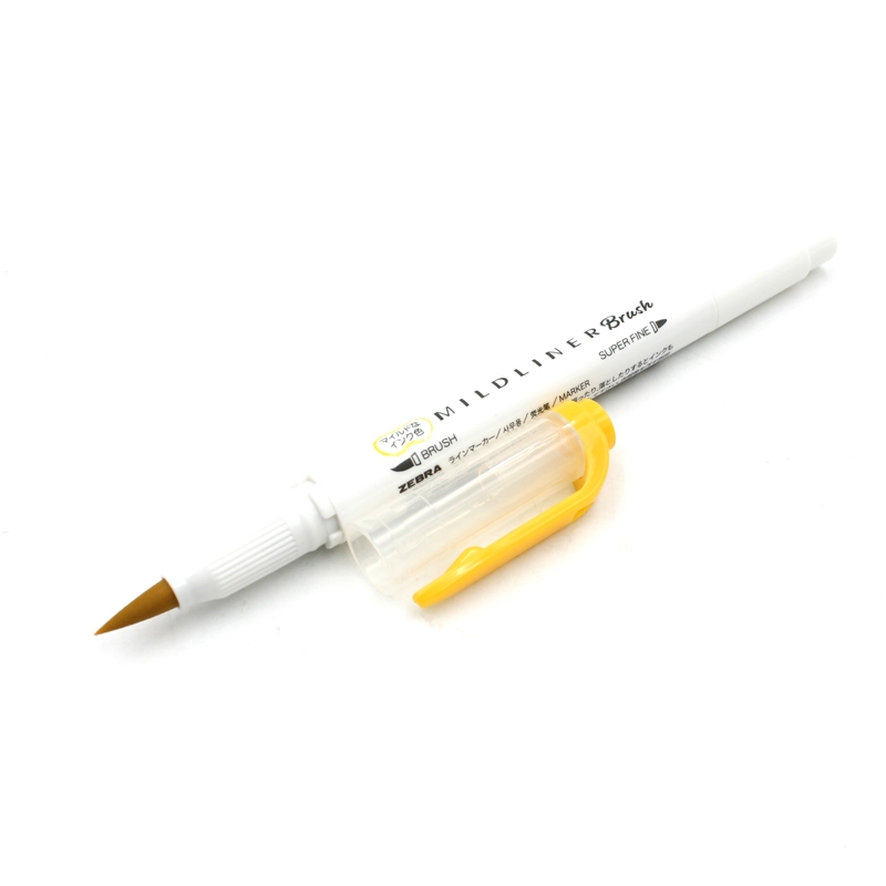 Viết Cọ Nhật Mildliner - Zebra WFT8-MGO - Vàng Kim