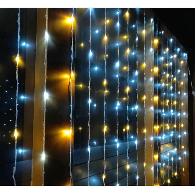 Đèn led rèm hiệu ứng mưa rơi, nước chảy, và nhiều chế độ nháy hoặc dừng