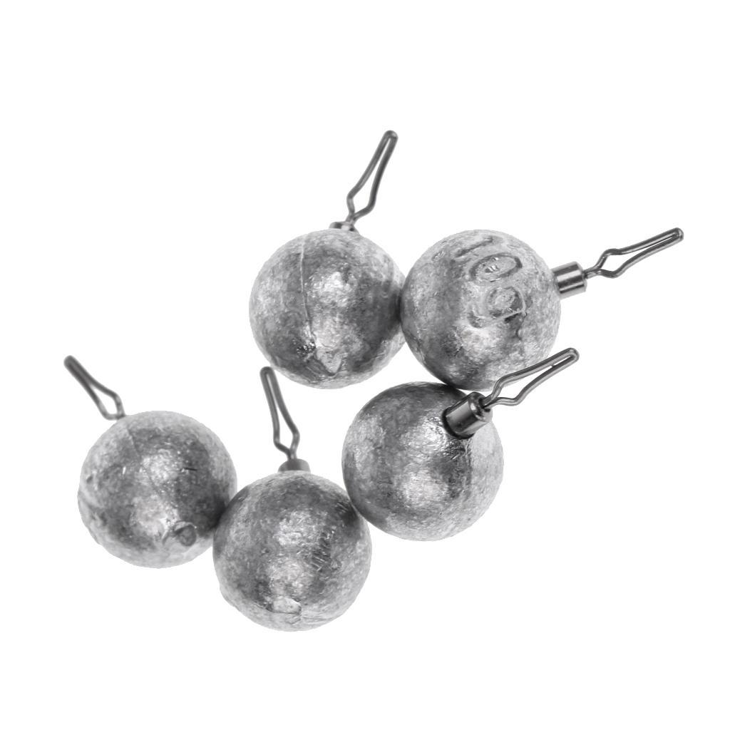 Lead Fishing Sinkers Lead Round Balls Weights Quick Insert Lead Sinker For Fishing Accessories