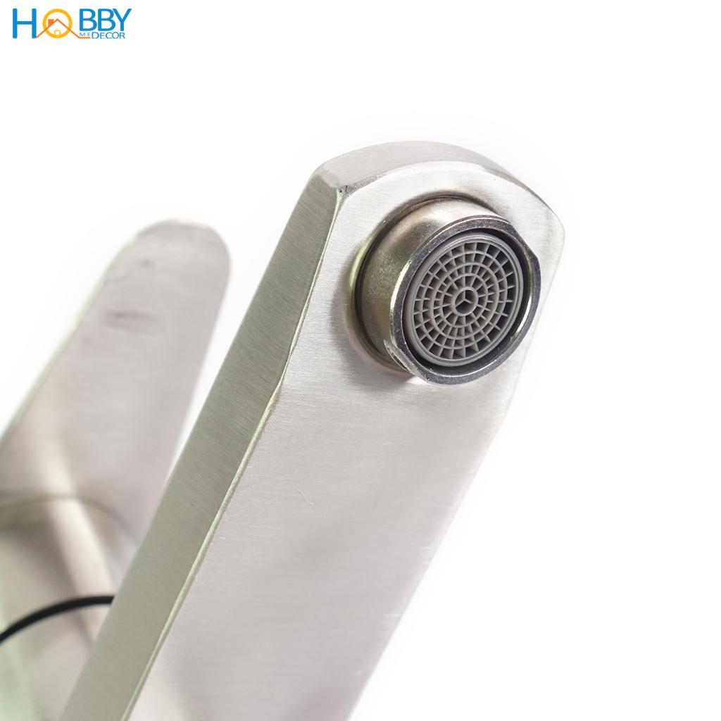 Vòi xả chậu rửa mặt lavabo lạnh Inox 304 Hobby Home Decor LBL5