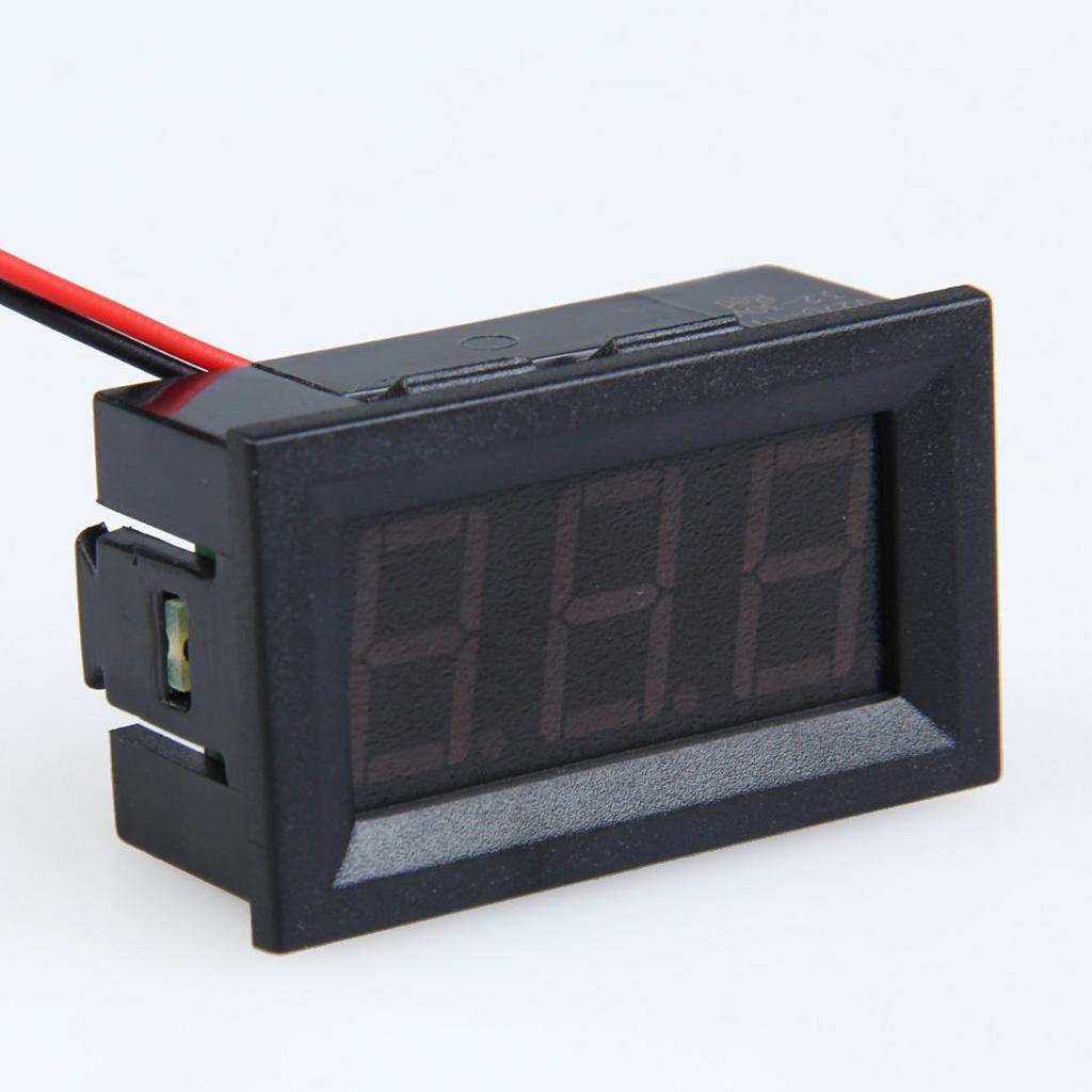 3 Wire LED Digital Display Voltage Meter Voltmeter Car Motor 0.56''