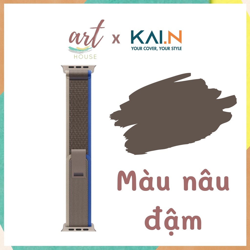 Dây Đeo Bằng Vải Thay Thế Dành Cho AppleWatch Ultra / AppleWatch Series - Trail Sport - Art House x Kai.N - Hàng chính hãng
