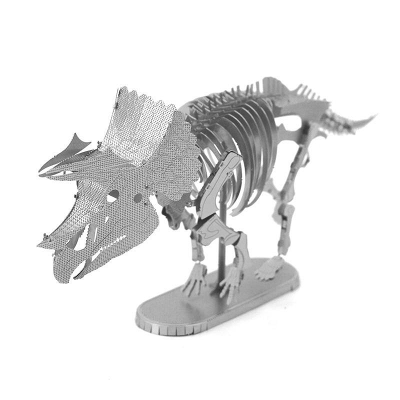 Mô Hình Lắp Ráp 3d Hóa Thạch Khủng Long 3 Sừng Triceratops