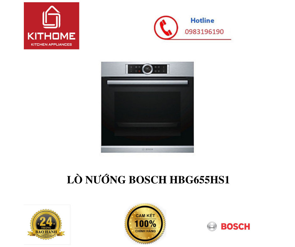 LÒ NƯỚNG BOSCH HBG655HS1 - Hàng chính hãng