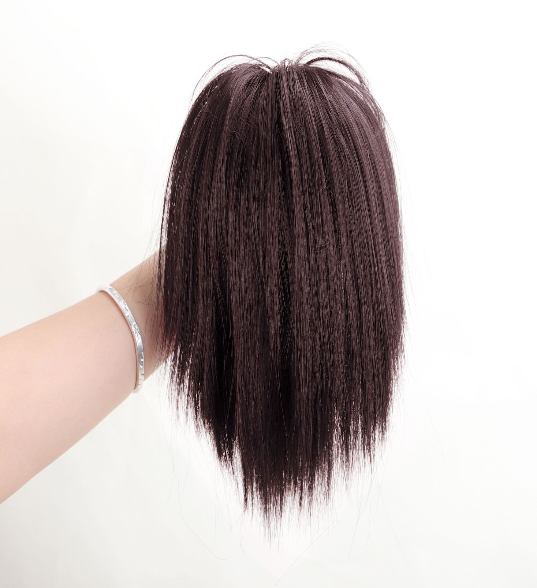 Búi tóc giả đuôi gà ngắn 25cm B08 FREESHIP tóc giả đuôi gà, búi tóc giả nữ, búi ngoạm tóc giả