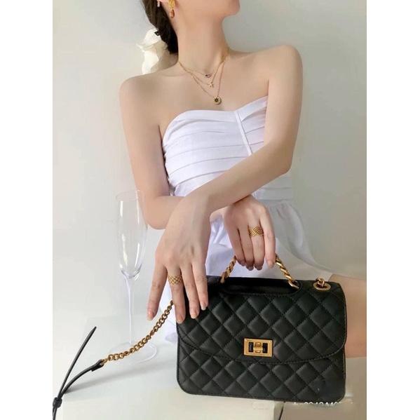 Túi trần ô quai xích mẫu mới size 23 chất siêu đẹp