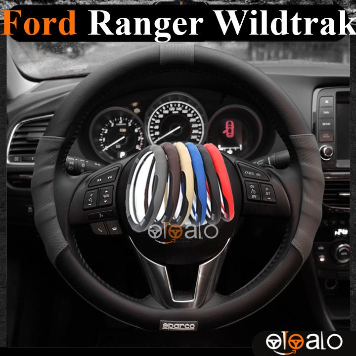 Bọc vô lăng da PU dành cho xe Ford Ranger Wildtrak cao cấp SPAR - OTOALO