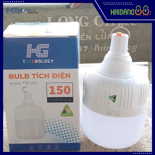 Đèn LED Tích Điện HG 150w 3 chế độ sáng