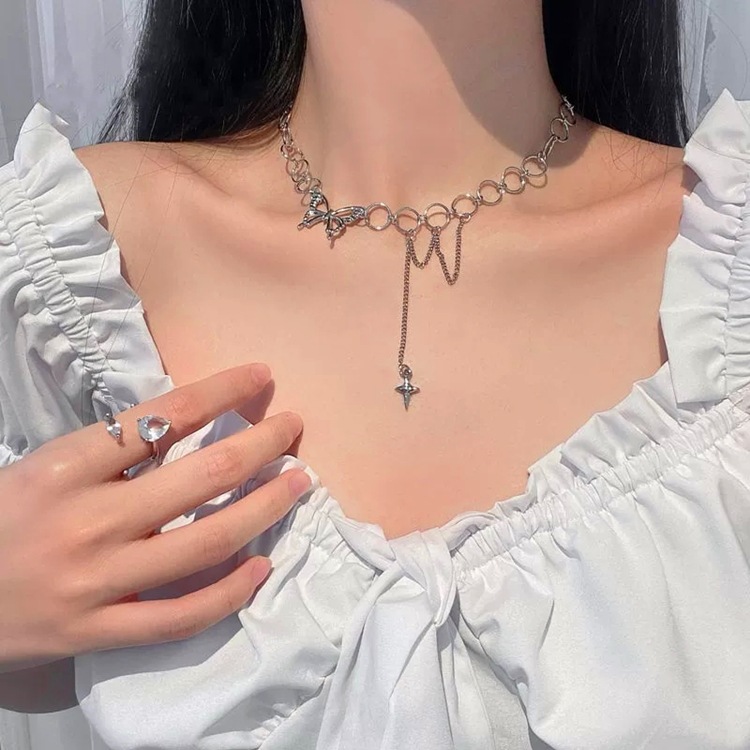 Vòng cổ choker titan nữ phong cách Hàn Quốc, Trang sức Bé Heo BHDC253