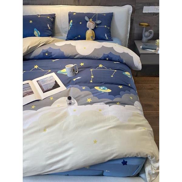 Set Ga Gối Cotton Living 100%cotton Hàng Nhập Khẩu Cao Cấp 4 Món Ngộ Nghĩnh