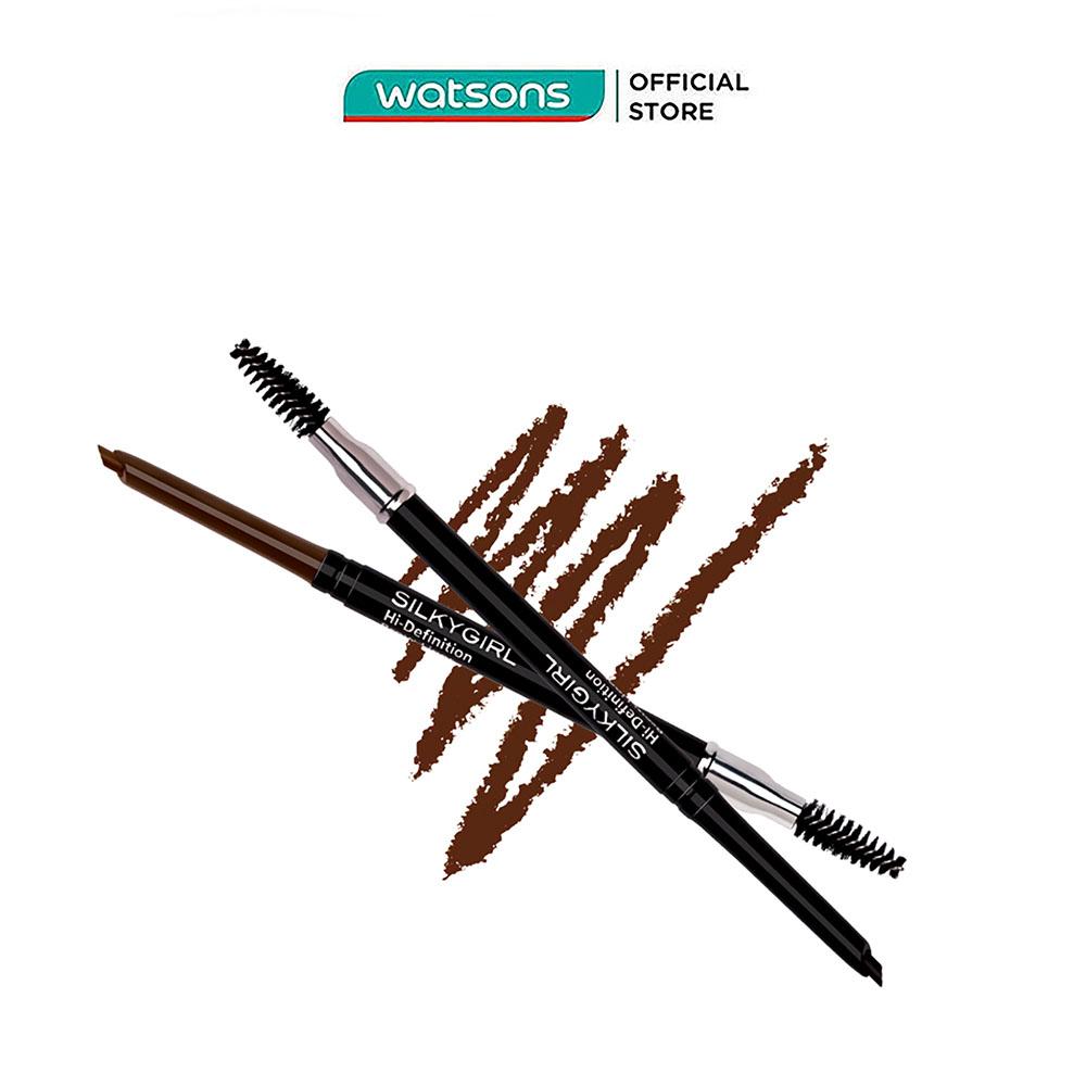Chì Mày Silkygirl Hi-Definition Brow Liner 0.35g - 02 Dark Brown