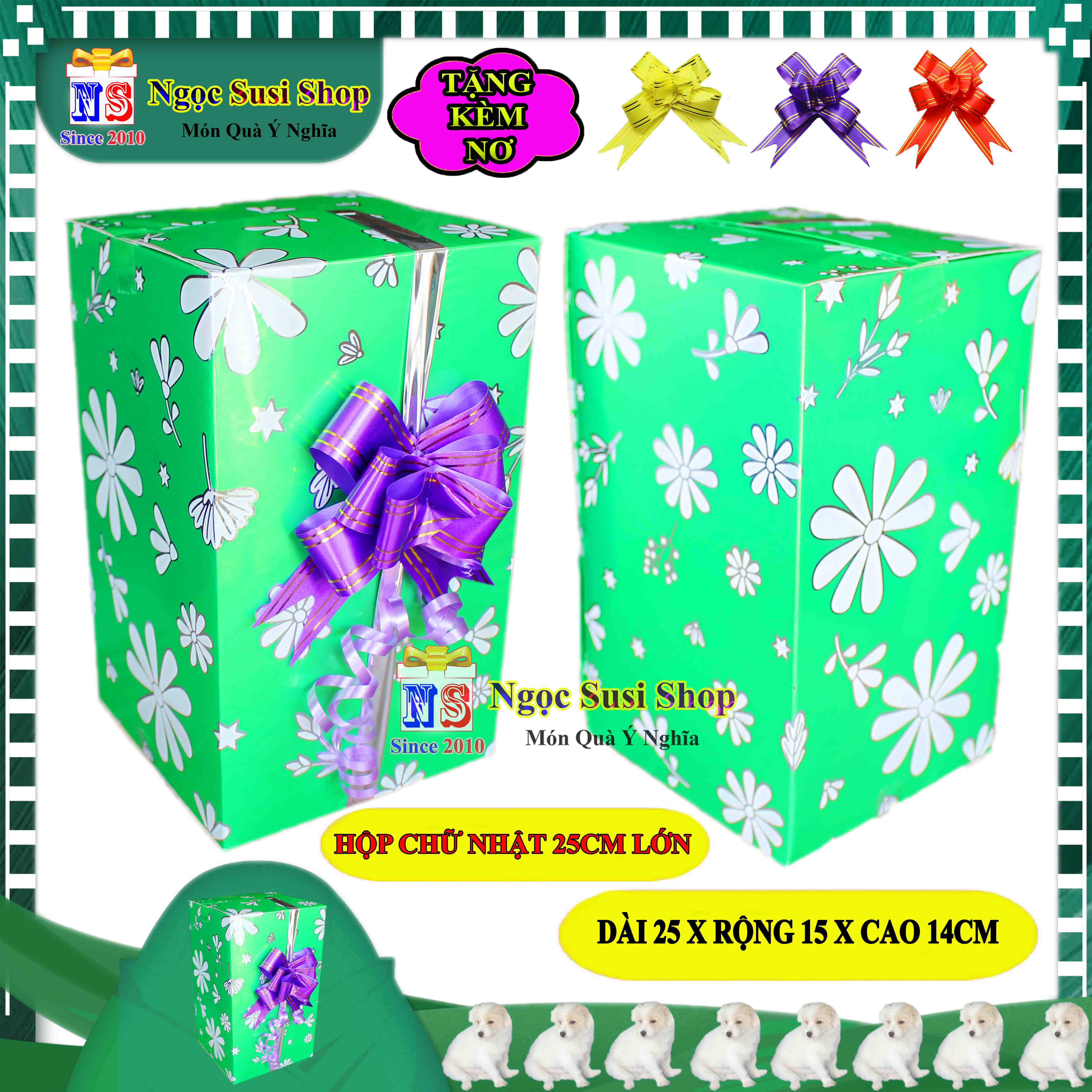 HỘP QUÀ CHỮ NHẬT SIZE ĐẠI 30CM NHIỀU MÀU + TẶNG KÈM NƠ 3CM - HỘP QUÀ TẶNG GIẤY KIẾNG SIÊU ĐẸP