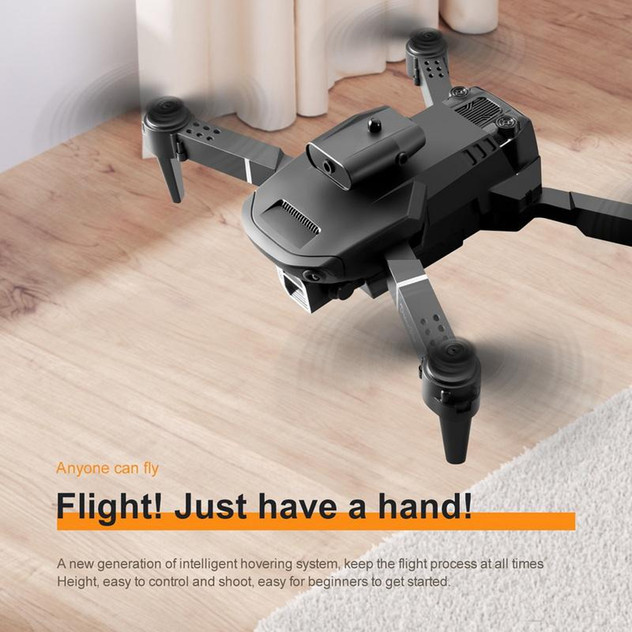 Flycam E100 Pro camera kép 4K xoay 360 độ, cảm biến tránh chướng ngại vật chống va chạm máy bay điều khiển từ xa 4 cánh - thời gian bay 20 phút - Hàng chính hãng