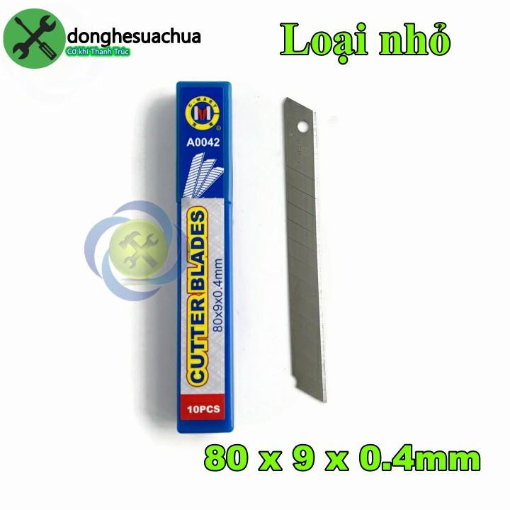 Lưỡi dao rọc giấy C-mart A0042 80x90x0.4mm (10 lưỡihộp)