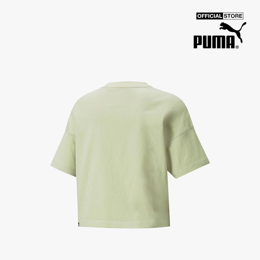 PUMA - Áo croptop nữ cổ tròn ngắn tay HER 847602