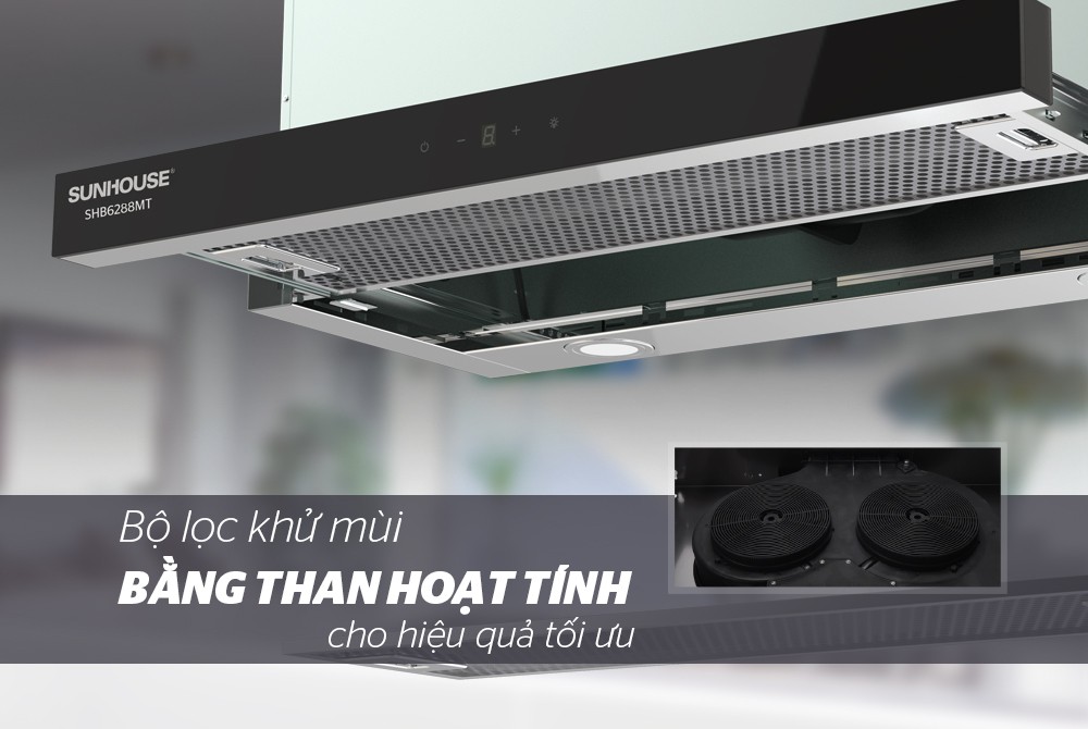 Máy Hút Mùi Âm Tủ Sunhouse SHB6288MT