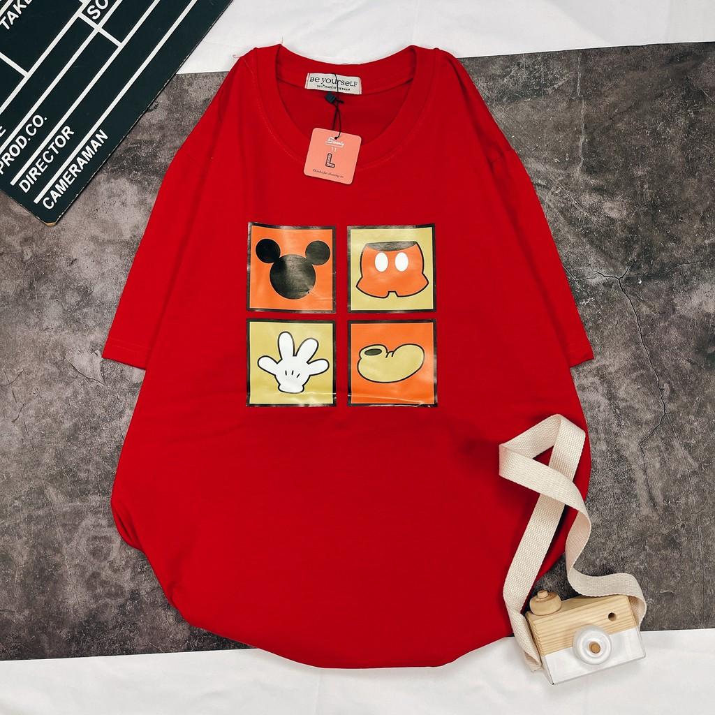 - Áo thun tay ngắn Be Yourself unisex size M L - MICKEY 4 Ô