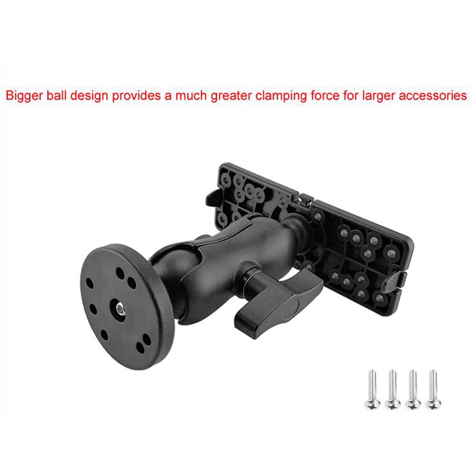 Black Fishfinder Mount Base Mounting Plate Kayak Accessories for Garmin