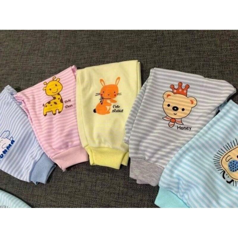 Quần chục dài cotton nỉ bo gấu cho bé