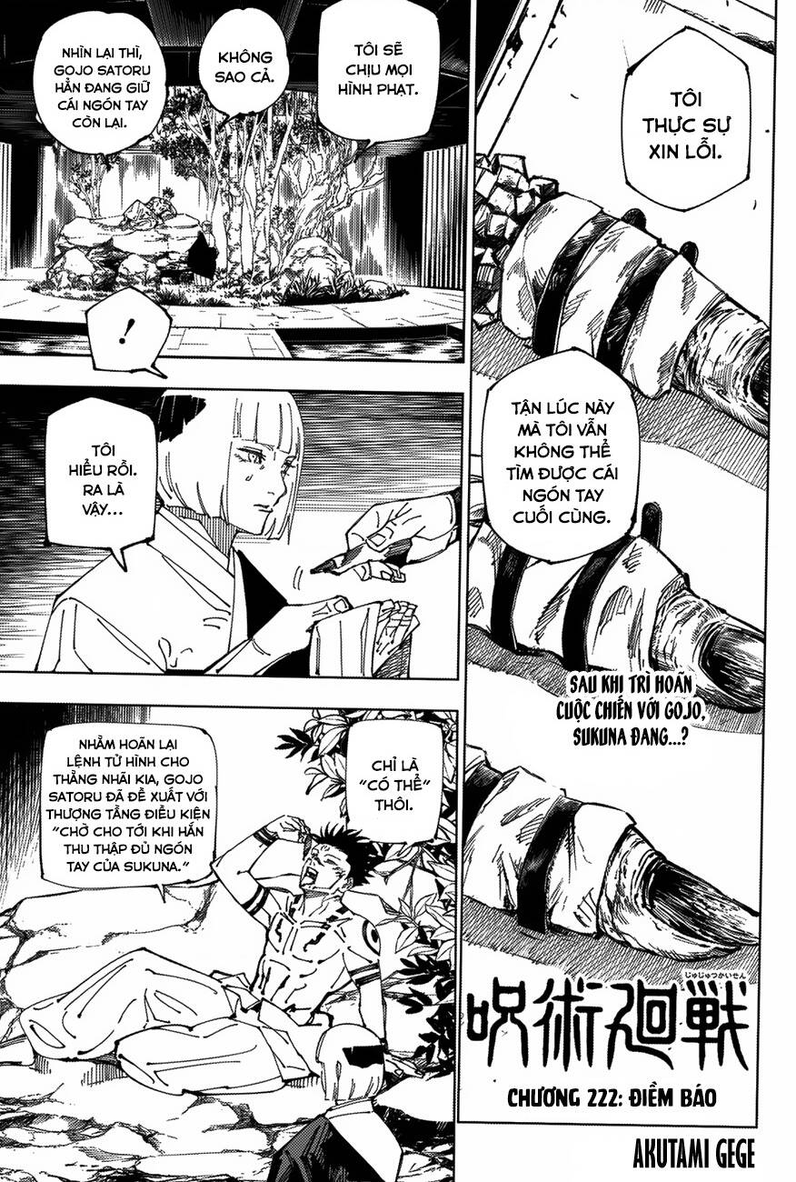 jujutsu kaisen - chú thuật hồi chiến chapter 222 2