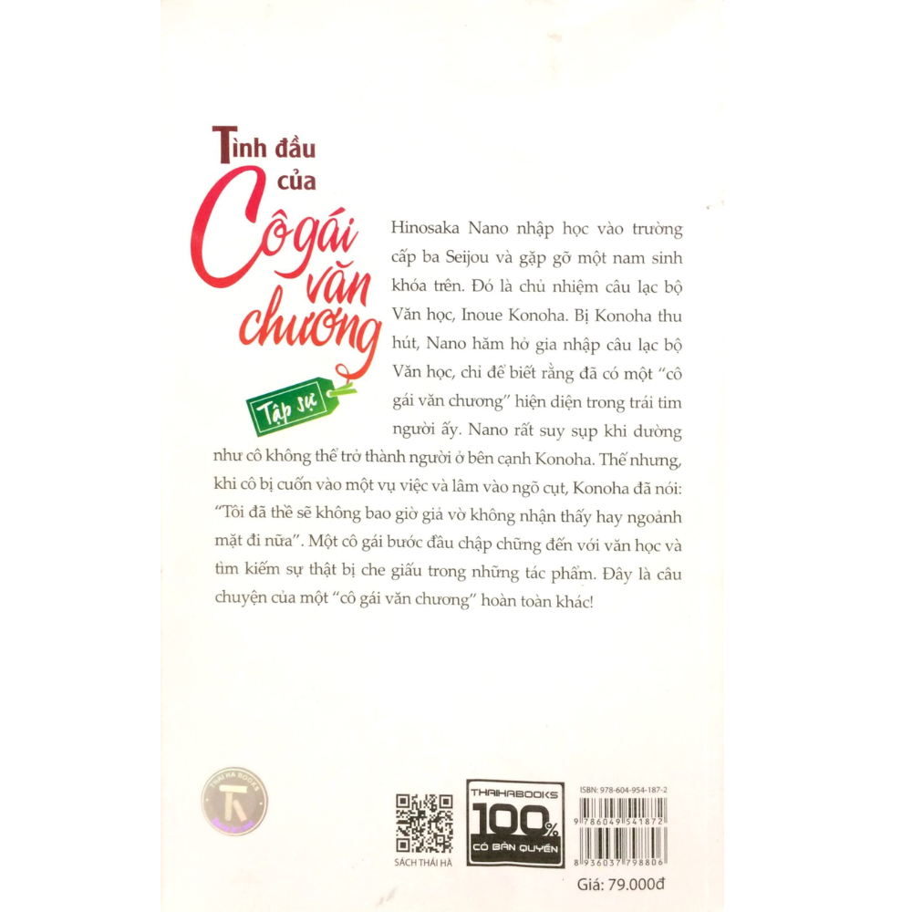 Sách Tình Đầu Của Cô Gái Văn Chương Tập Sự
