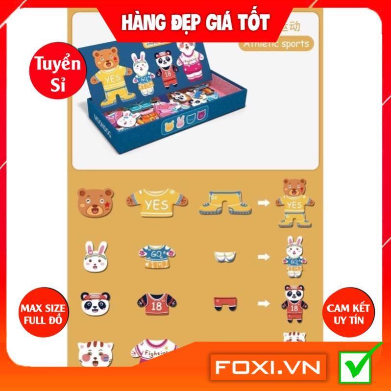 Đồ chơi ghép hình nam châm Foxi thay trang phục nhà gấu moondog nhiều Chủ đề chuyên nghiệp
