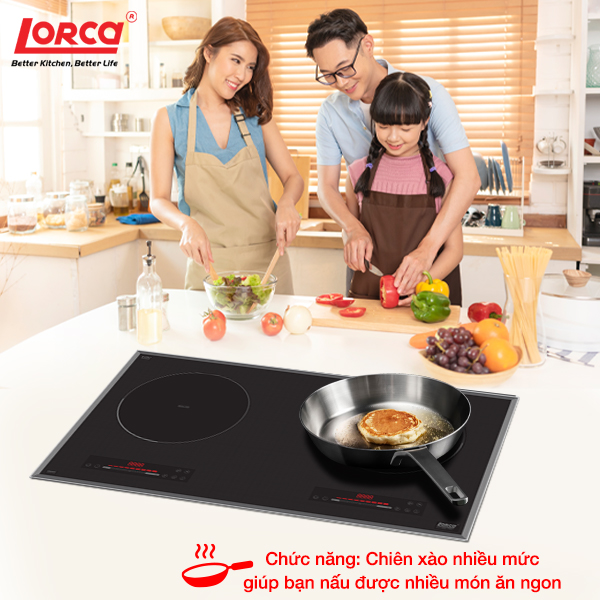 Bếp Từ Đôi LORCA LCI 866 PRO - Hàng Nhập Khẩu Chính Hãng Tại Malaysia, Công Nghệ Inverter Cao Cấp, Tiết Kiệm Điện Năng