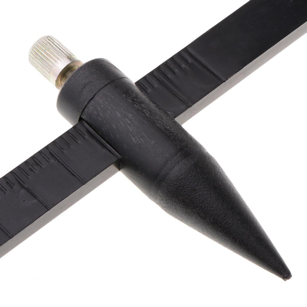 Clay Pottery Ceramic Compass Circle Cutter Measuring Ruler Caliper Black