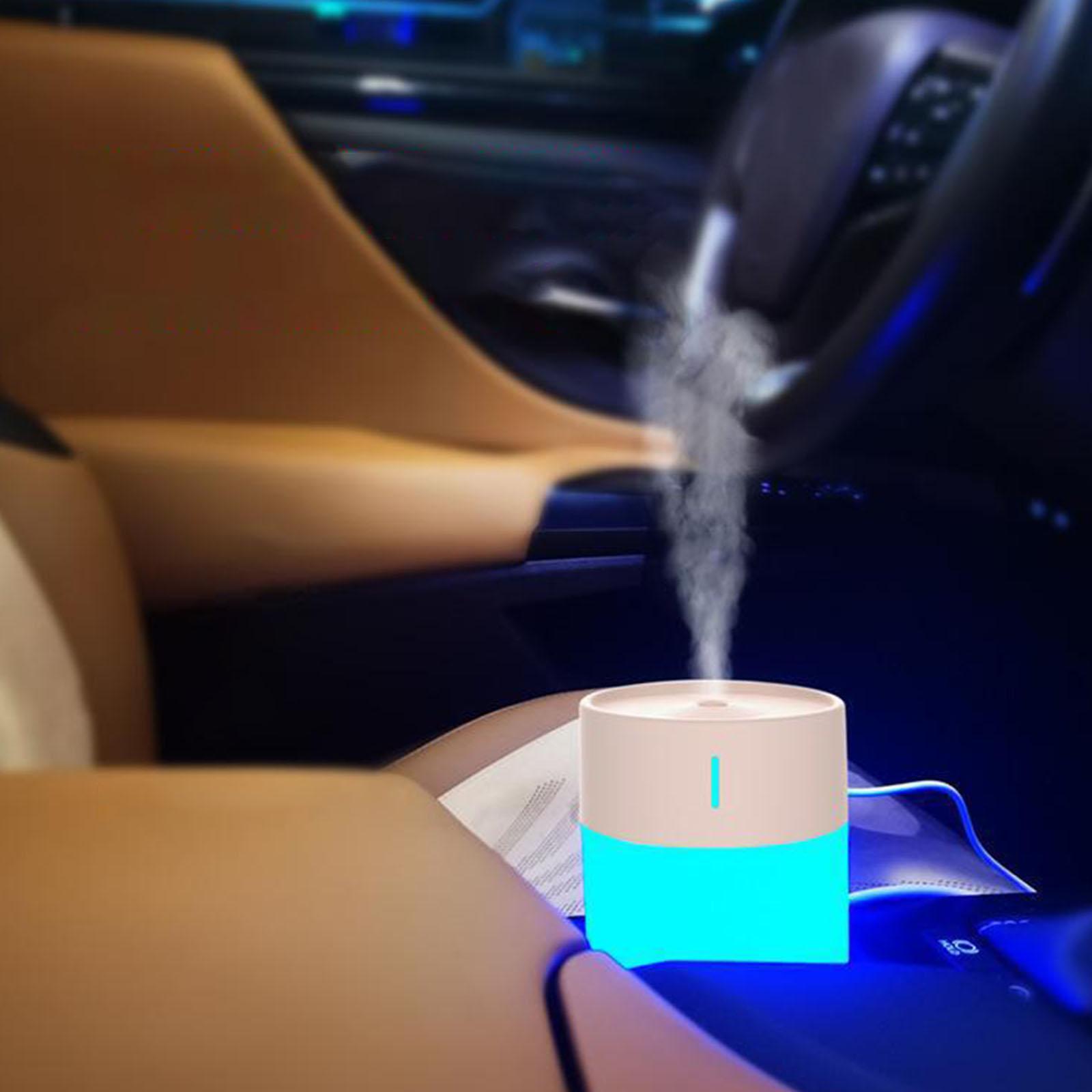 260ml Air Humidifier Desktop Portable Adjustable for Car Home Yoga Bedroom White