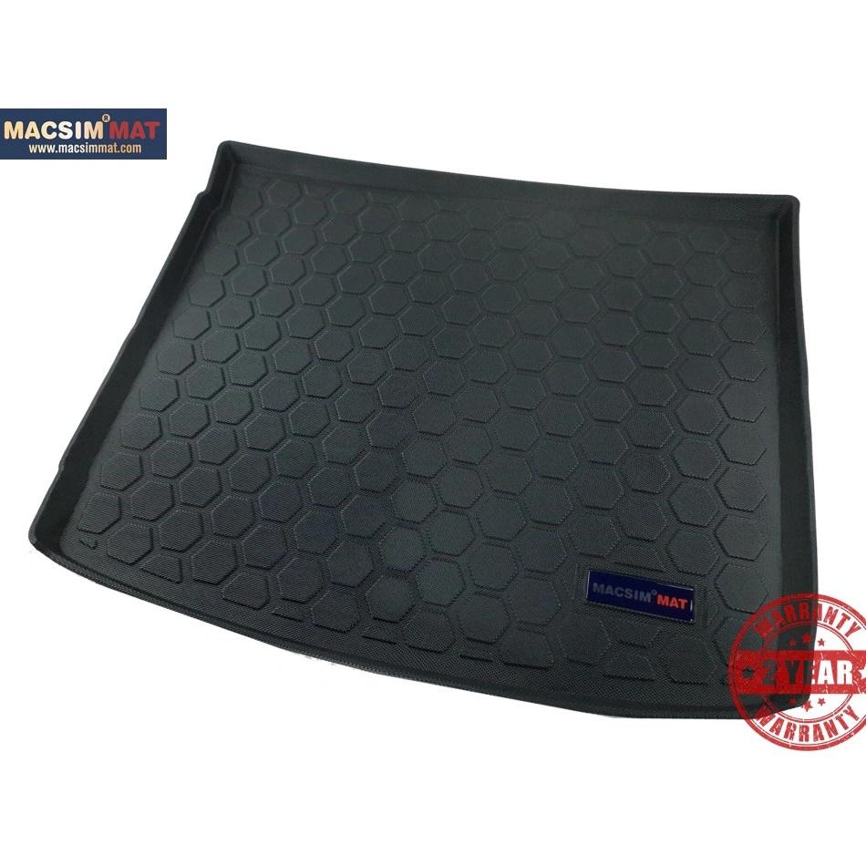 Thảm lót cốp xe ô tô Porsche Cayenne 2012-2018 nhãn hiệu Macsim chất liệu TPV hàng loại 2