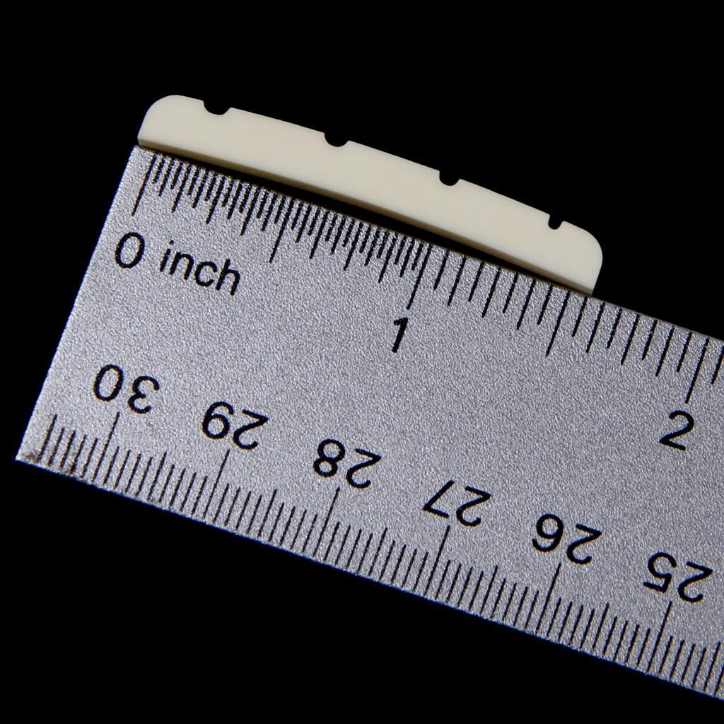 8- Bridge Bone Nut Slotted for 4 string Electric Bass Guitar