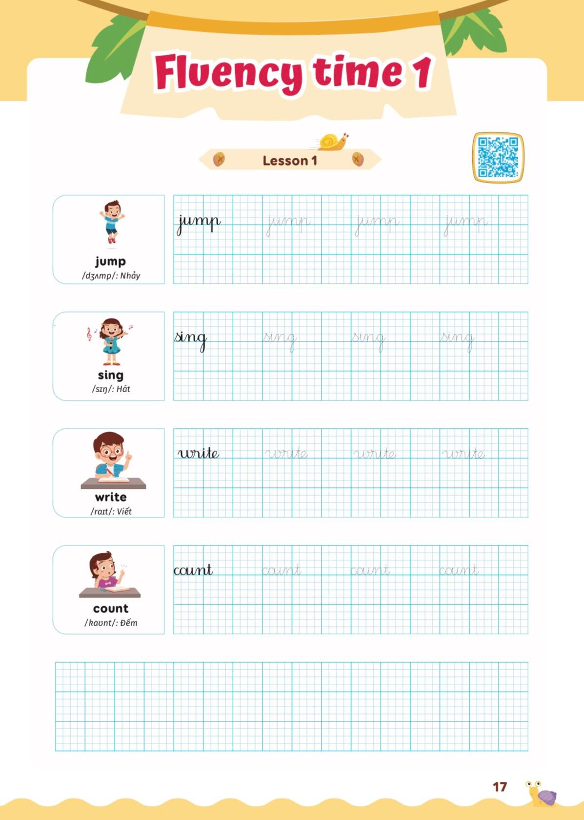 Luyện Viết Chữ Đẹp Từ Vựng Tiếng Anh Family And Friends - National Edition 1