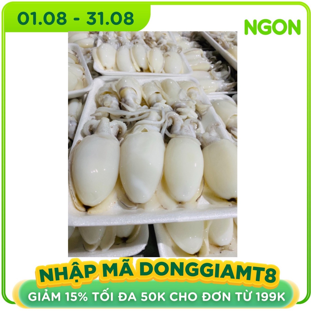 Mực bầu baby 14-20 - Khay 500g