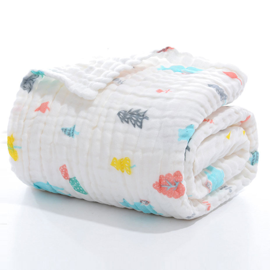 Chăn lưới chống ngạt 6 lớp Babyup cao cấp ( SIZE 100 x 100 cm), có thể làm Khăn tắm cho bé, chất liệu 100% sợi bông hữu cơ an toàn - Giao ngẫu nhiên