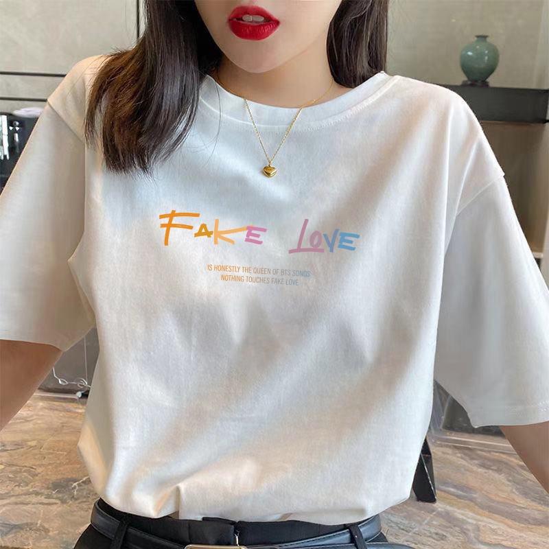 Áo thun dáng rộng FAKE LOVE nam nữ unisex
