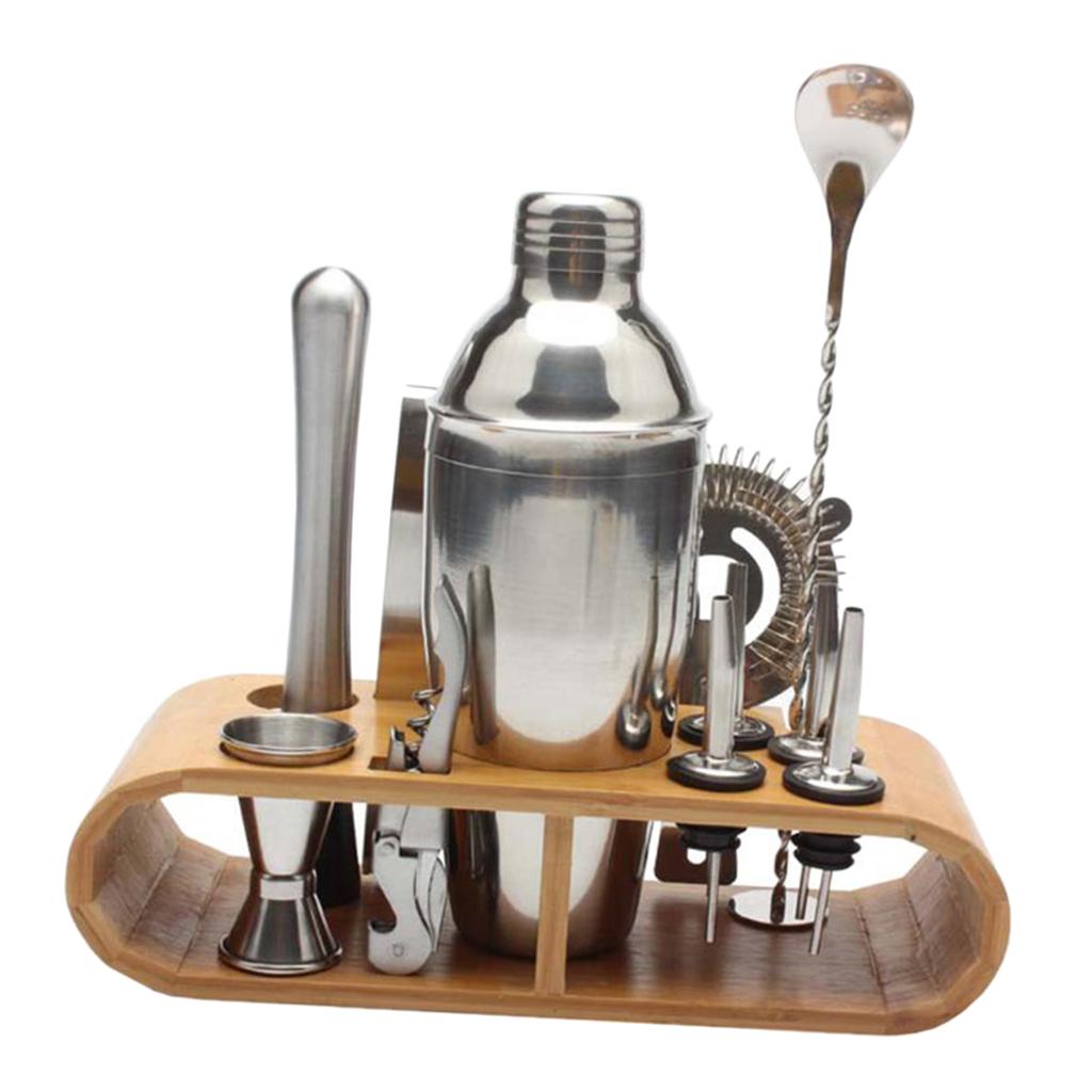 Bartender Kit Cocktail Shaker Bar Set,12-in-1 Stainless Steel Utensils Tools