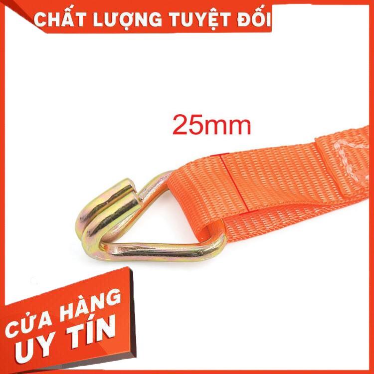 Dây Cảo Chằng Hàng Tăng Đơ Bản 25mmx3 mét tải 1000kg Có Móc J Liên Sơn