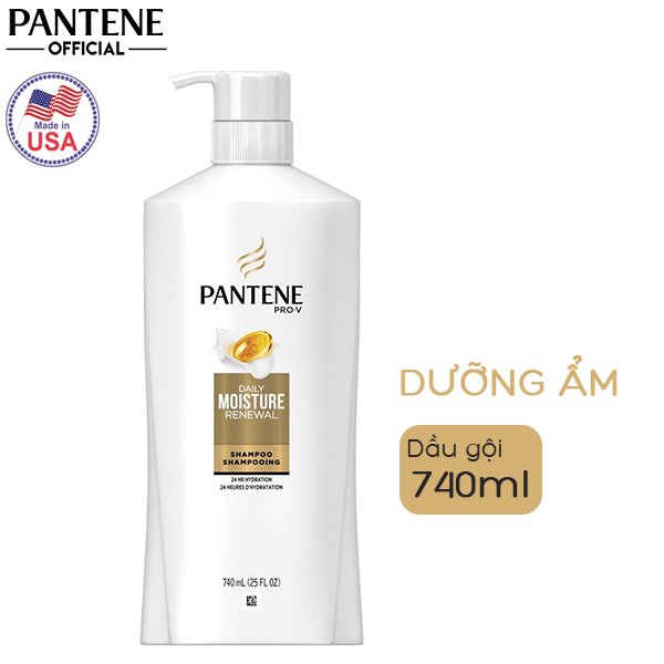 Dầu Gội Pantene Pro-V Daily Moisture Renewal 740ml