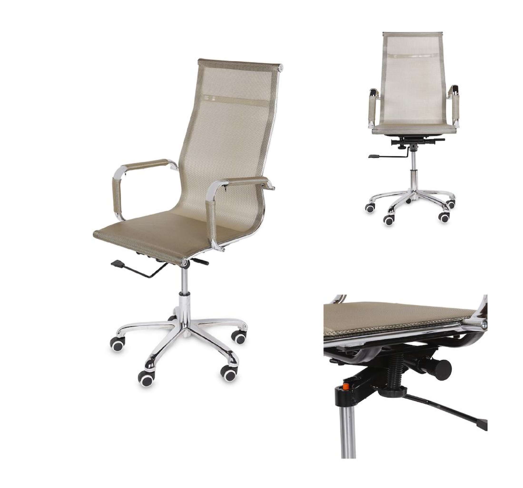 Ghế Lưới Văn Phòng Lưng Cao AZP-H130-Vàng - Hàng Nhập Khẩu