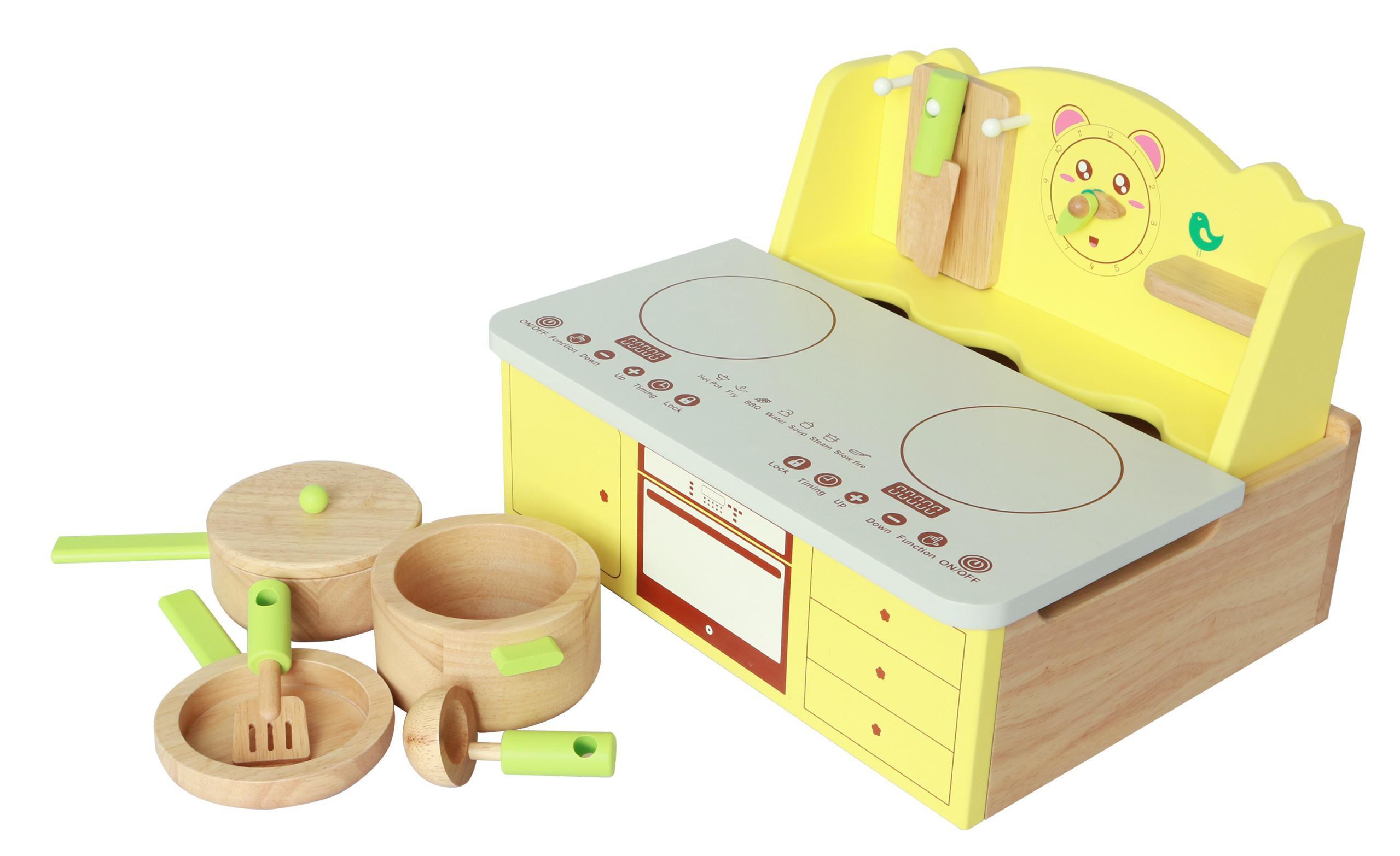 Bộ bếp đồ chơi nấu ăn bằng gỗ xuất khẩu Colligo
