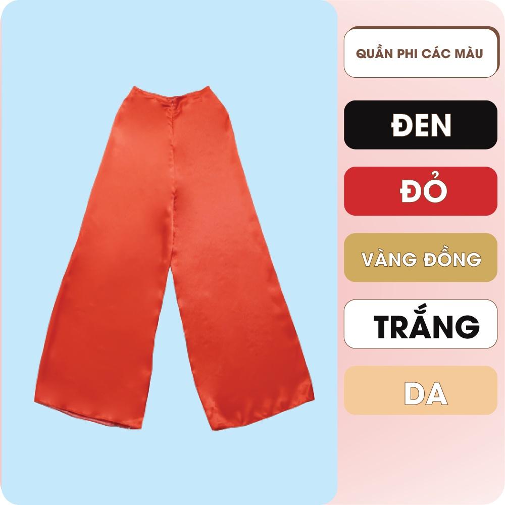 Áo dài lụa tây thi màu xanh đính hạt trai by Quỳnh Hương