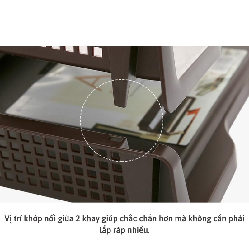 Khay đựng tài liệu A4 khay văn phòng có thể xếp chồng